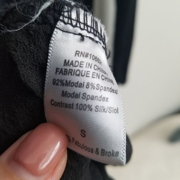 *SOLD* YOUNG FABULOUS & BROKE | ombre dress fringes silk navy blue sz S - Picture 6 of 11